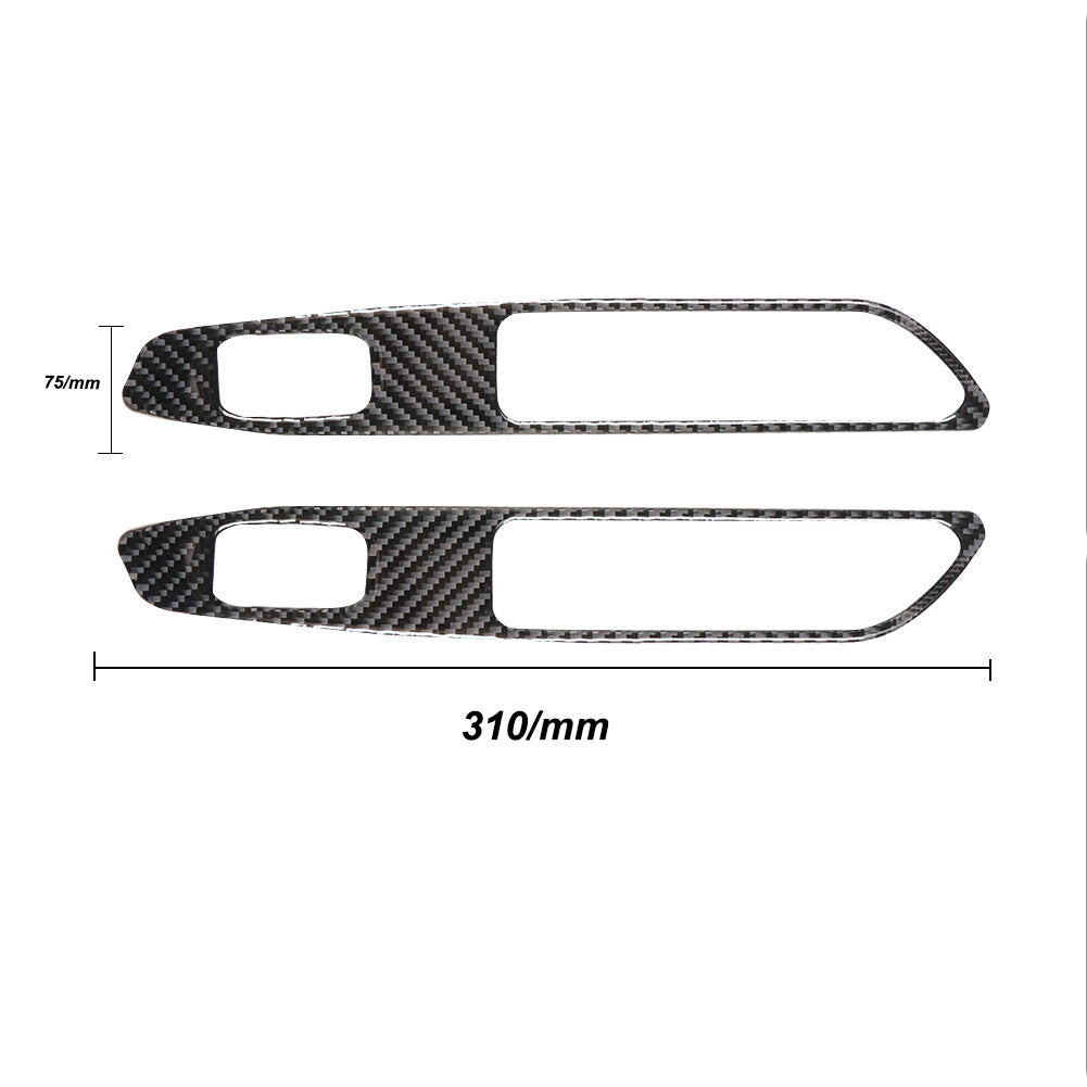 Carbon Fiber Rear Window Switch Panel Trim Cover for Subaru Forester 2005-2008