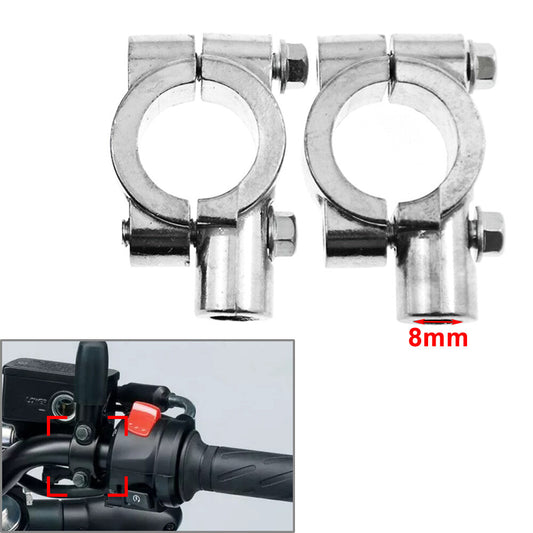 22MM M8 Motorcycle Handlebar Mirror Mount Holder Clamp Adaptor
