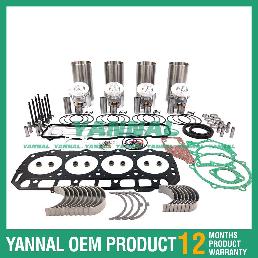 Suitable for Yanmar 4TNE94 overhaul and rebuild kit, full head gasket kit, bearing