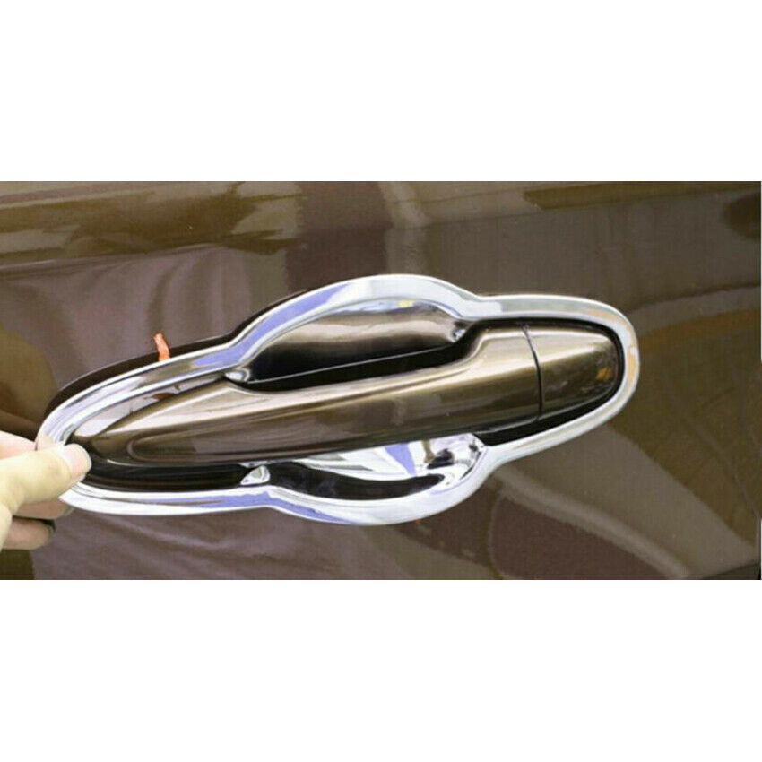 for Toyota RAV4 2013-2018 Chromed Style Side Door Bowl Cup Combo Cover Trims 8P
