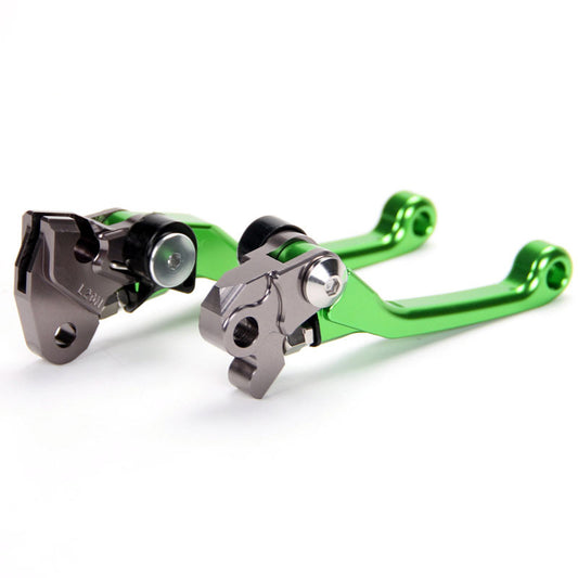 for Kawasaki KLX450R (2008-2015) Green dirtbike Brake Clutch Levers motorcross