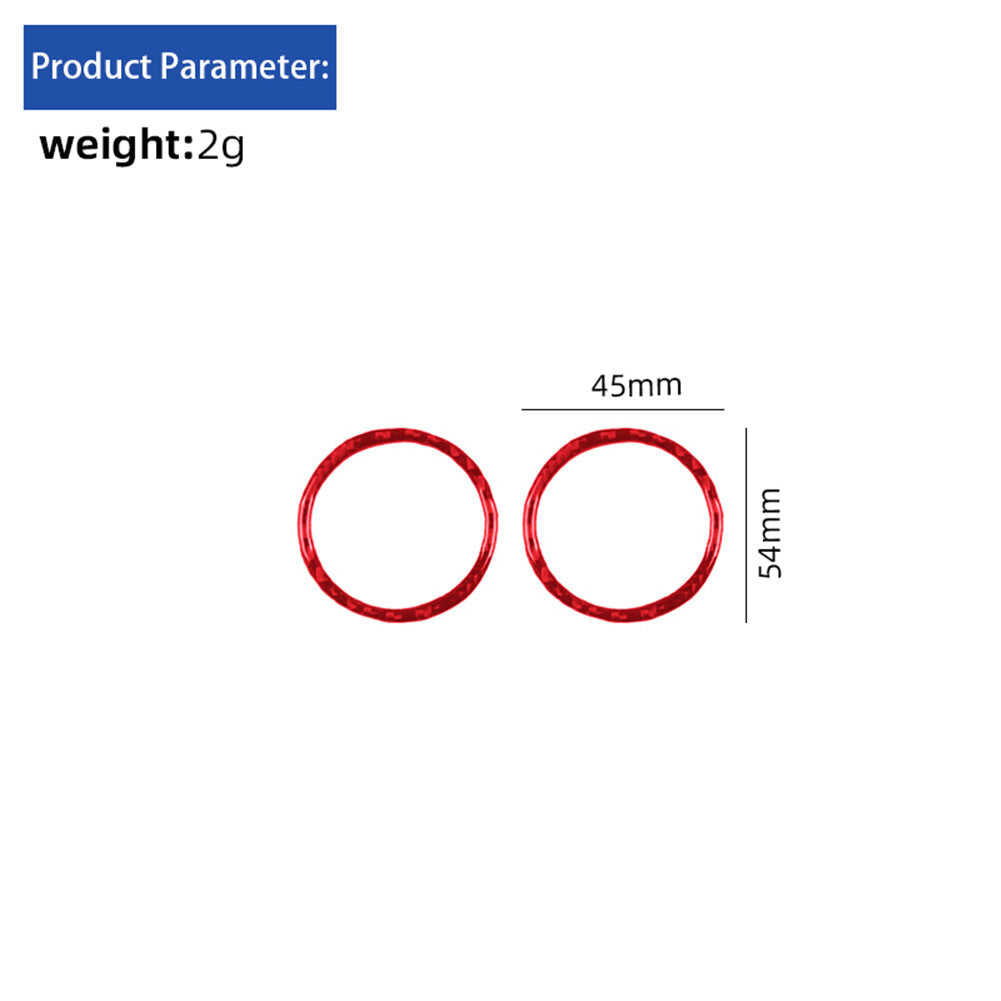 Red Carbon Fiber Interior Vent Outlet Trim for BMW for MINI Cooper 2007-2011