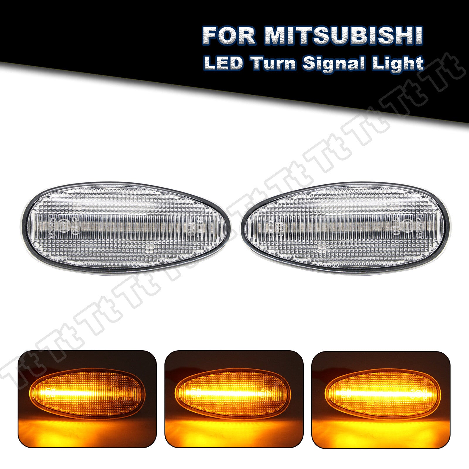 Suitable for 03-06 for Mitsubishi Evo Outlander / 02-03 Lancer LED side marker signal lights