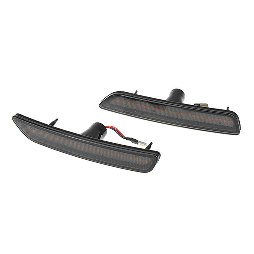 2x LED Front Side Marker Lights Indicator Lamp for 2010-2014 11 12 for Ford for Mustang