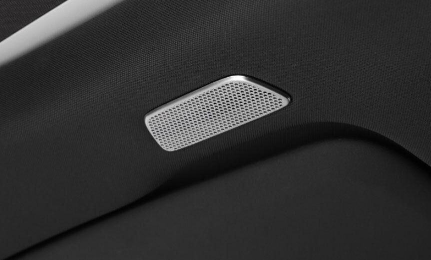 Silver Titanium Rear Reading Light Lamp Frame Trim Fit for Volvo V90 2017-2022