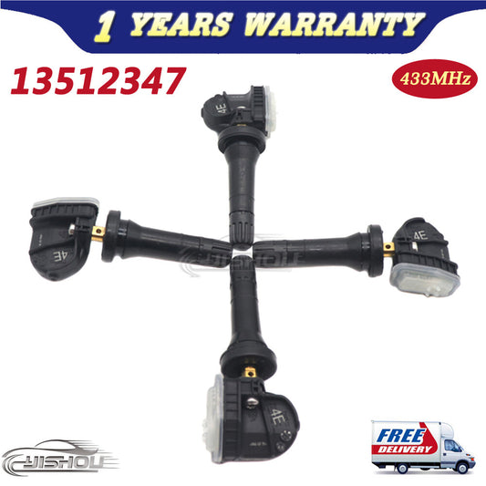 Set(4) TPMS Tire Pressure Sensor 433MHz 13512347 For GM for Buick for Cadillac for Chevrolet