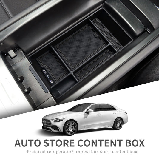 for Mercedes-Benz C-Class 2021-2022 W206 AMG Central Console Armrest Box Storage