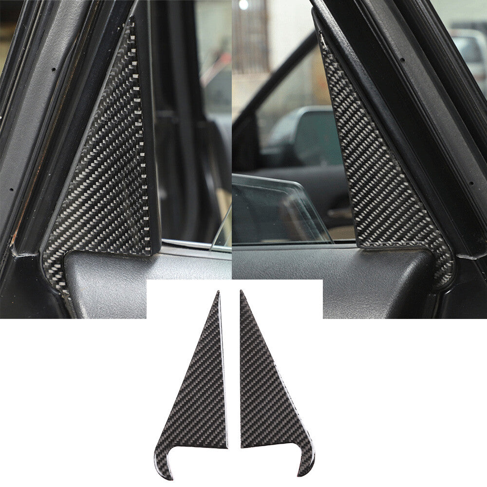 Carbon Fiber Inner Rear C Pillar Triangle Panel Cover for Honda CRV CR-V 2007-11