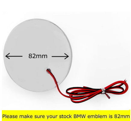 1pcs 82mm Emblem LED White Background Logo Light for BMW 3 4 5 6 7 X M Z Series