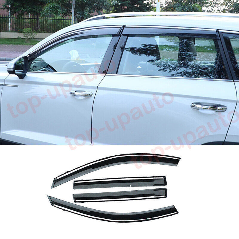 for VW Taos 2021-2024 Side Window Wind Visors Sun Rain Guard Vent Deflectors