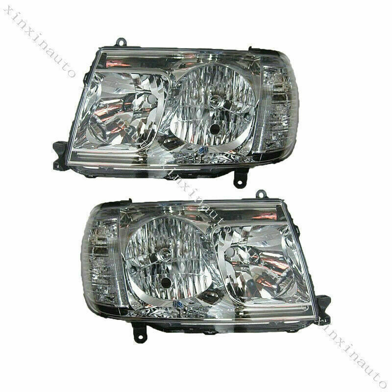Headlights Head lamp for Toyota for Land Cruiser LC100 2006-2007 Left+Right Halogen
