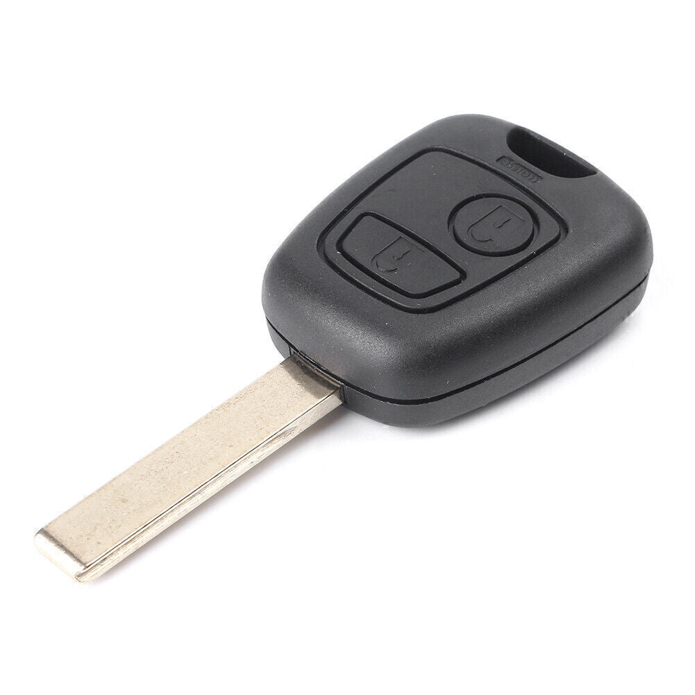 Flip Remote Key Case Shell Schl¨¹sselanh?nger 2 Taste f¨¹r for Peugeot 206 307 Schwarz