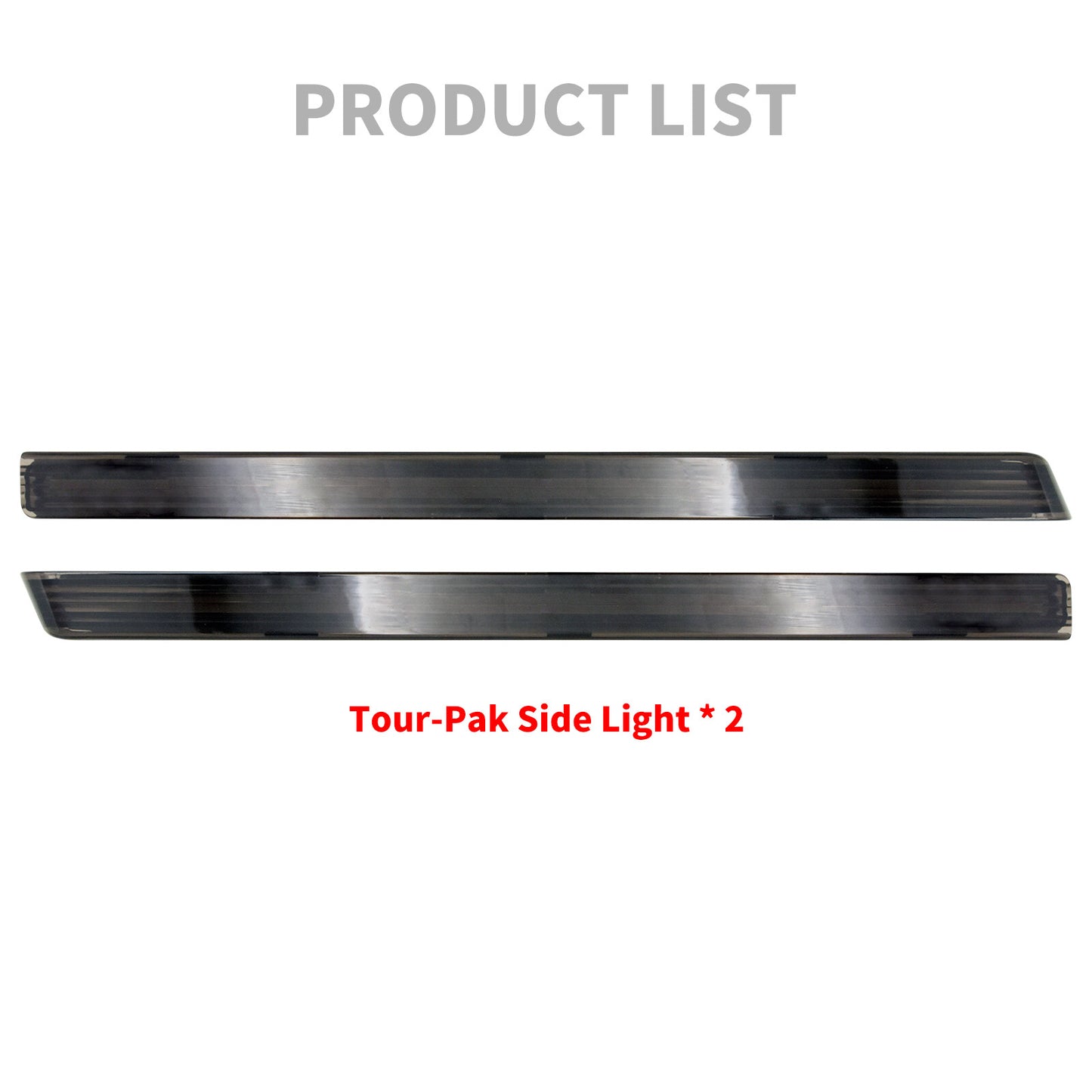 Smoke Pack Accent Side Marker LED Light for Harley Tour Pak Electra Road Glide