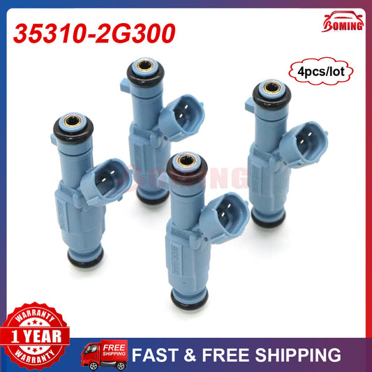 Set of 4pcs 353102G300 Fuel Injectors for Hyundai Sonata for Tucson for Kia Forte Optima