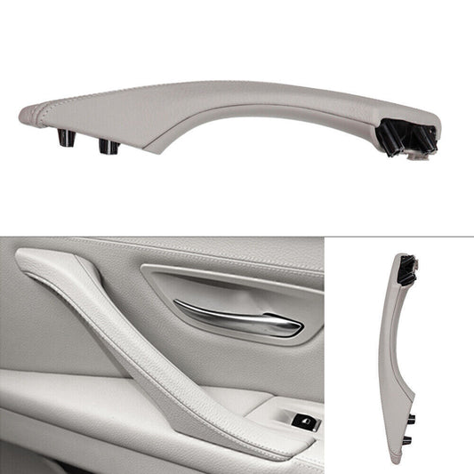 Gray Right Side Real Leather Door Trim Pull Handle Fits for BMW 5 series F10 F11 F18