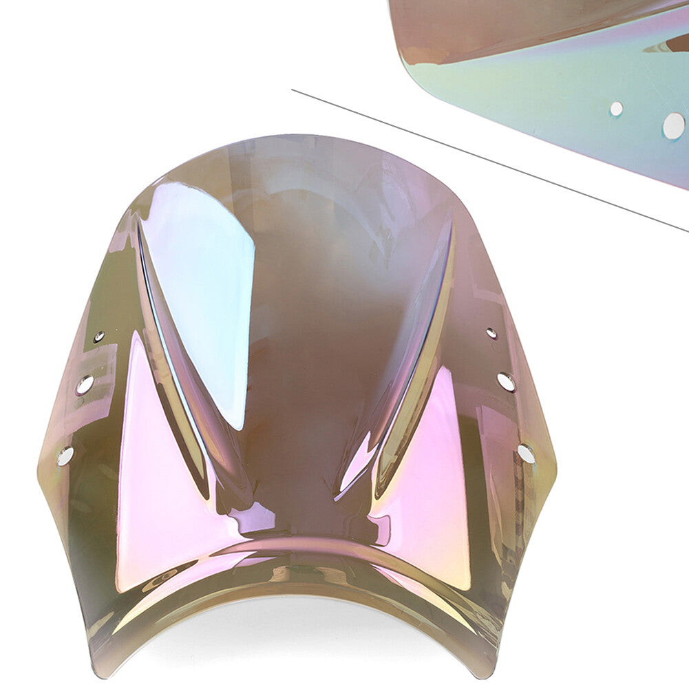 Universal Iridium Motorcycle Windshield Wind Screen Deflector Wind Shield