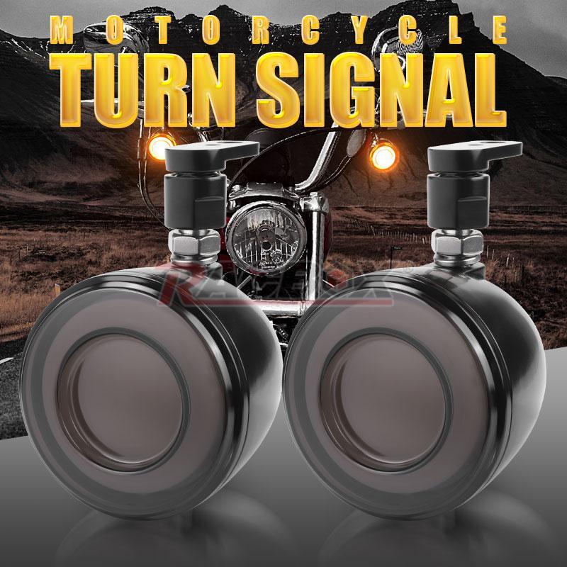 Front Amber White LED Turn Signal Indicator Light Running For Sportster 883 1200