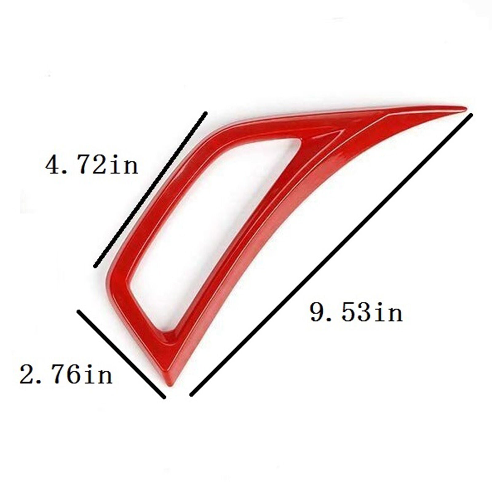 Car Fender Air Vent Outlet Cover Trim Fit for Jeep for Wrangler JL JT 2018+ Red