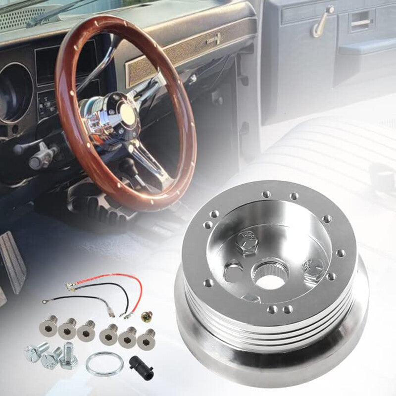5-hole and 6-hole automotive steering wheel hub adapters, auto polishing hub connector parts,