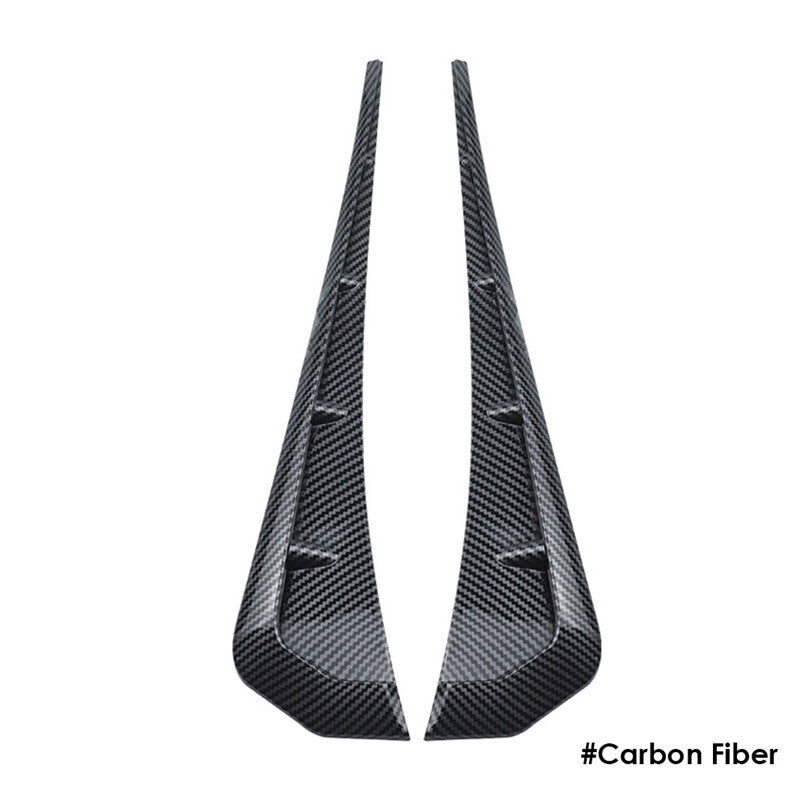 Car Carbon fiber Fender Decoration Side Wing Air Vent Hood Intake Fender Cover