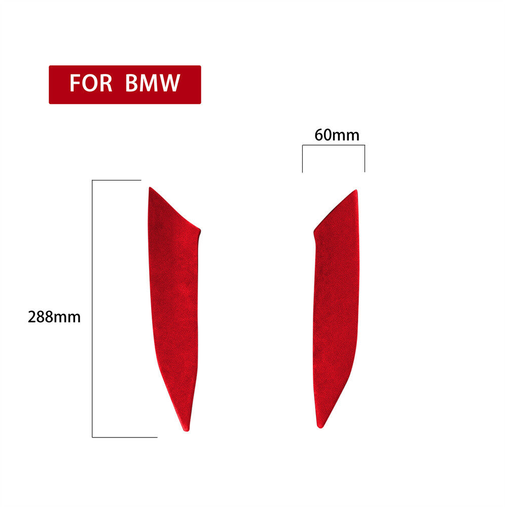 Suede Red Center Console Gear Shift Side Trim for BMW 3 4 Series G20 G28 2020-23