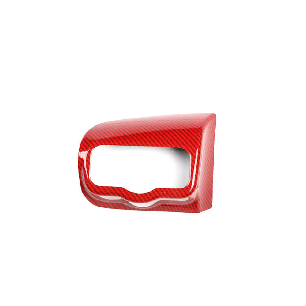 Headlight Button Frame Cover Trim for Mercedes-Benz AMG35 19-21 Red Carbon Fiber