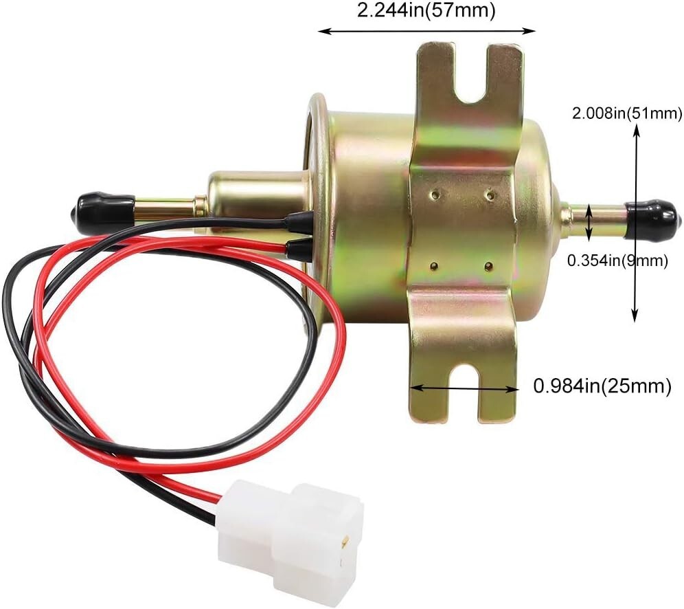3x Electric Fuel Pump for Lawn Mower Carburetor Gas Diesel Engine 2.5-4psi HEP-0