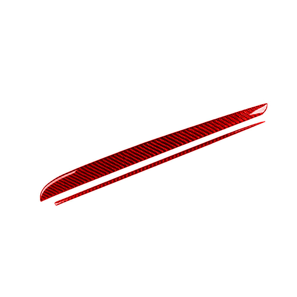 for Chrysler 300 2015-2017 2Pcs Passenger Dashboard Trim Strip Decor Cover Red