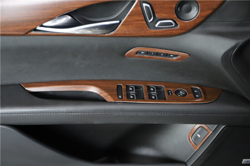 Car Interior Decoration Full Set Trim 18PCS for Cadillac CT6 2016-20 Wood Grain