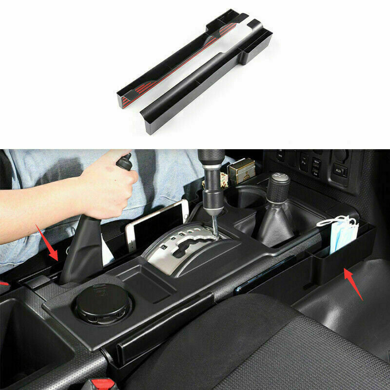 for Toyota FJ Cruiser 2007-2017 Black Console Storage Box Container Cover Trim