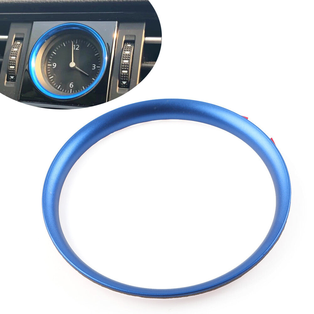 for VW for Passat B8 2016-2019 Interior Central Console Clock Frame Ring Trim Blue