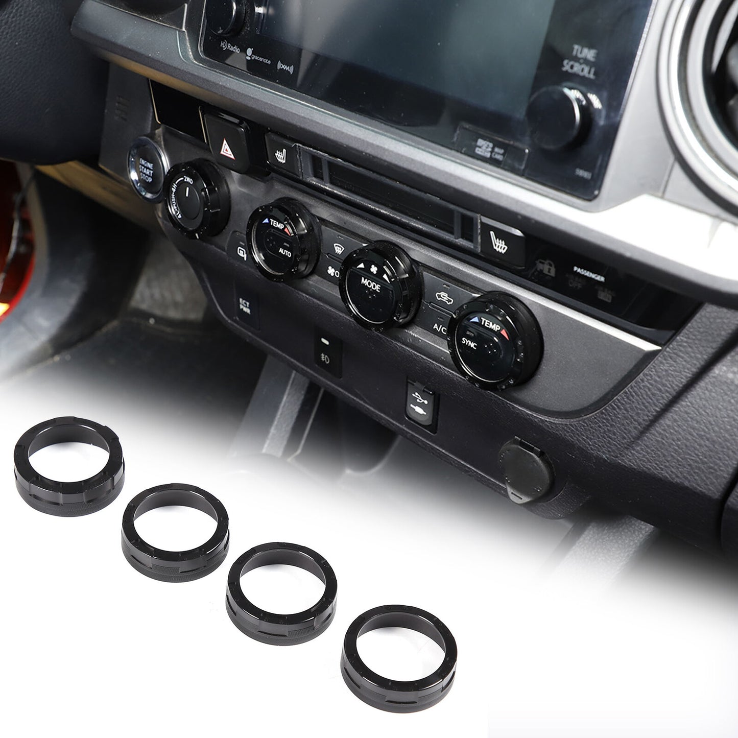 Red internal gear shift knob cover suitable for Mercedes-Benz C/E-Class W212 W204 2007-13