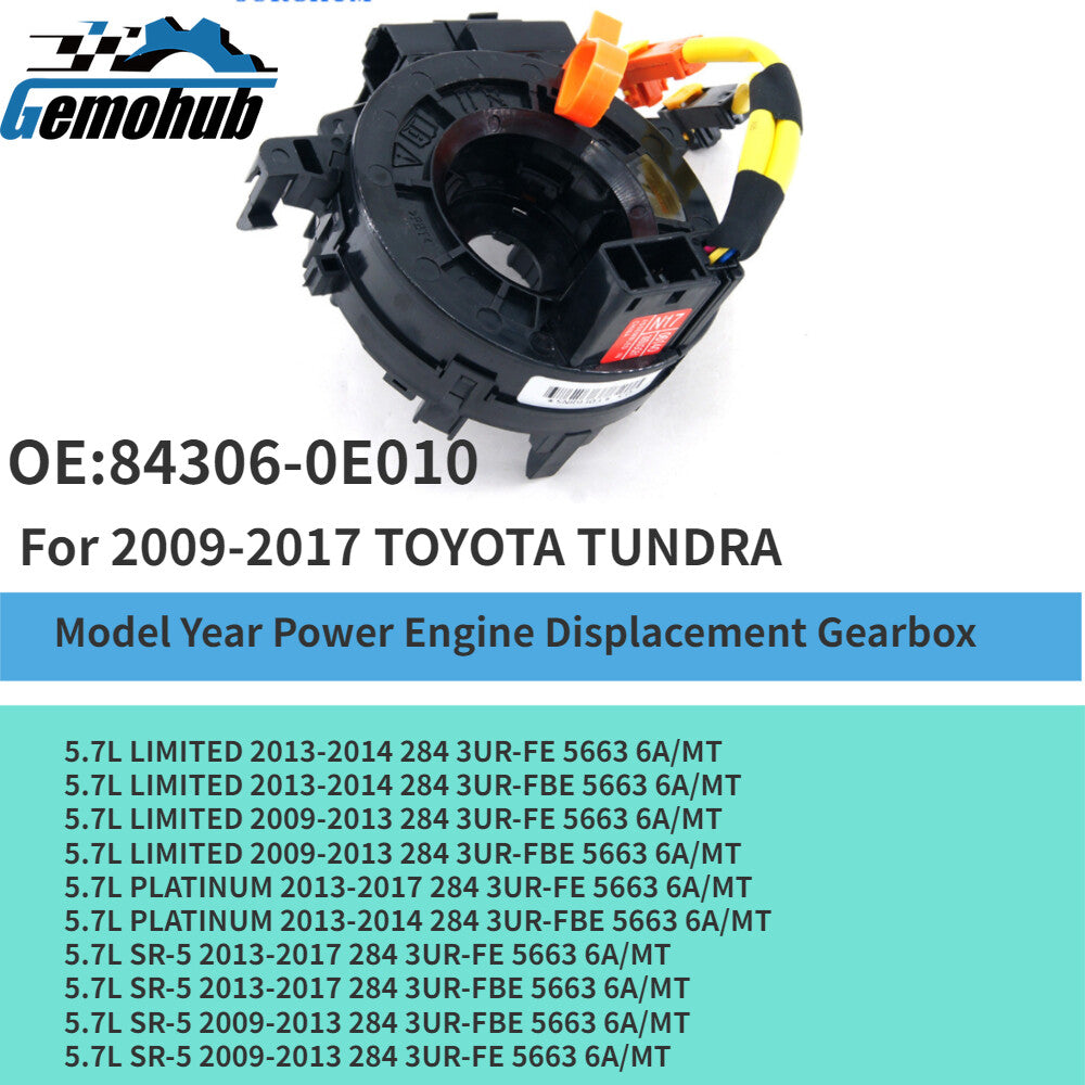 84306-0E010 New Spiral Cable Clock Spring for TOYOTA TUNDRA 5.7L