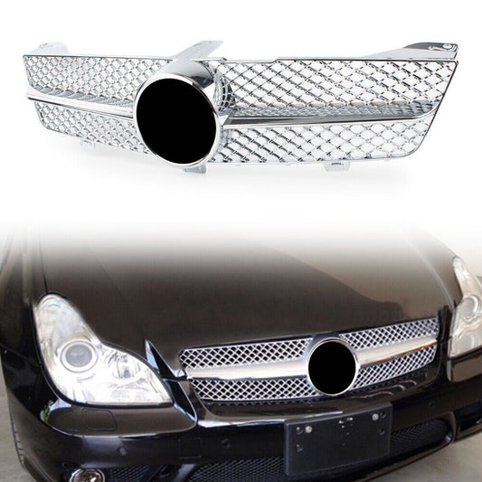 Front Bumper Grille Grill Fit for Mercedes-Benz W219 CLS CLASS 2008-2011 Chrome