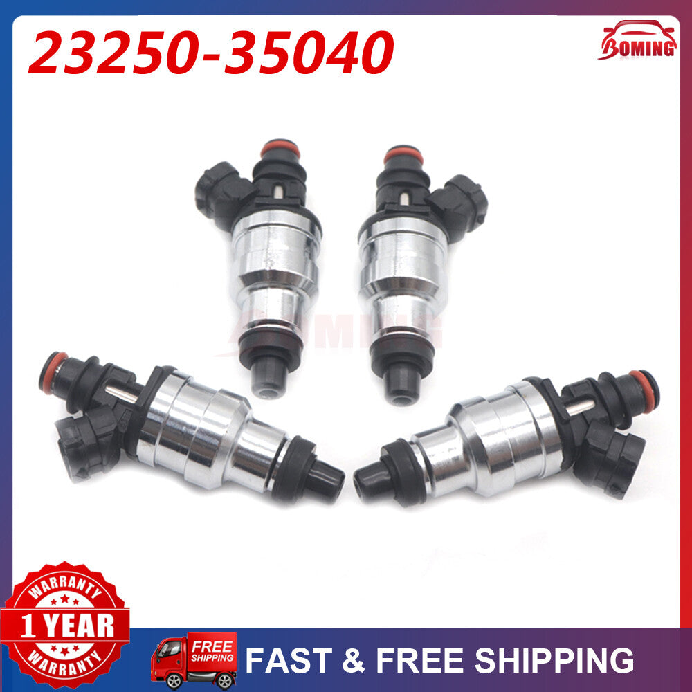 Set 4PCS 23250-35040 FUEL INJECTORS FOR 1989-1995 for Toyota Pickup 4Runner 2.4L I4