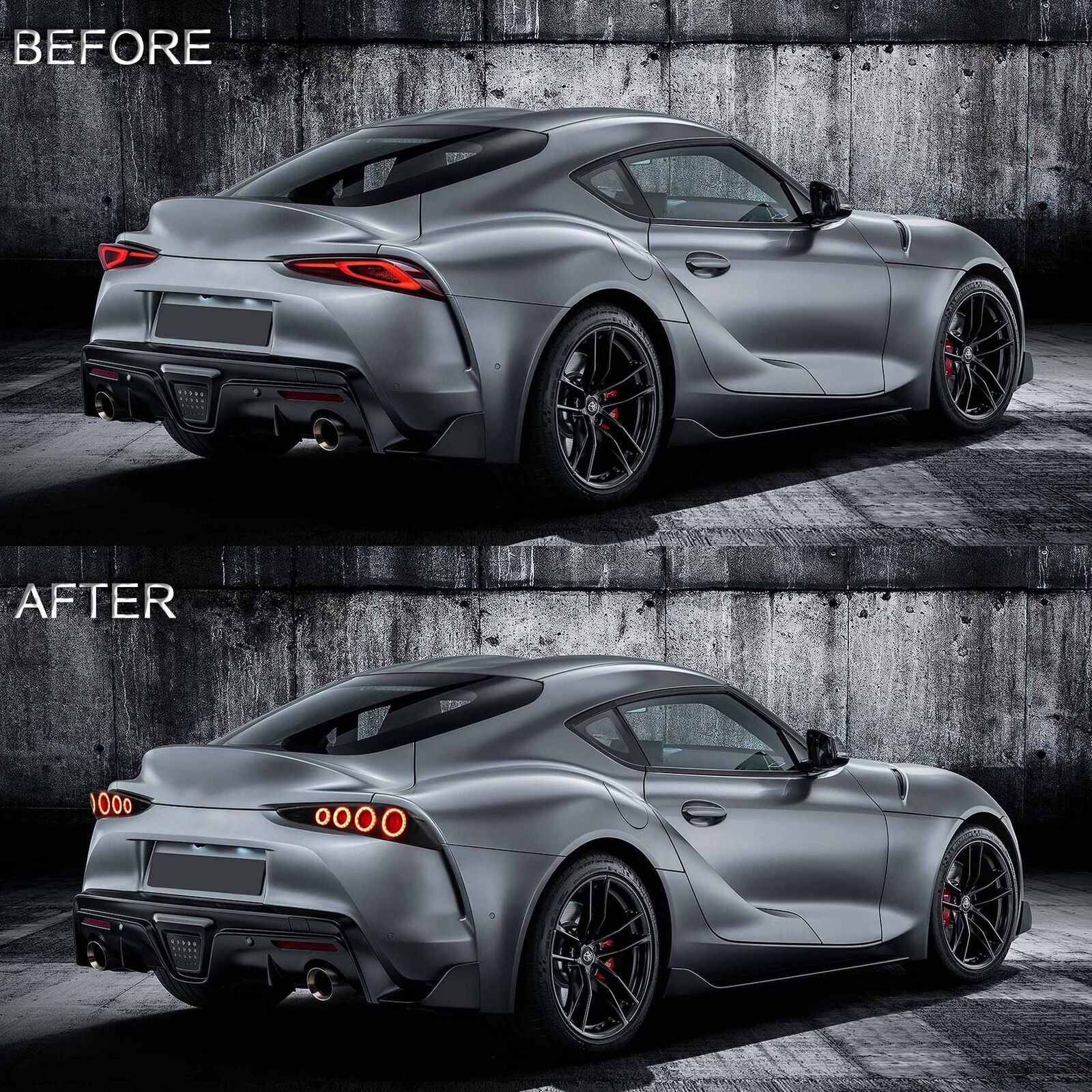 1Pair LED Taillights For 2018-24 for Toyota GR Supra A90/A91 W/Sequential Rearlamps