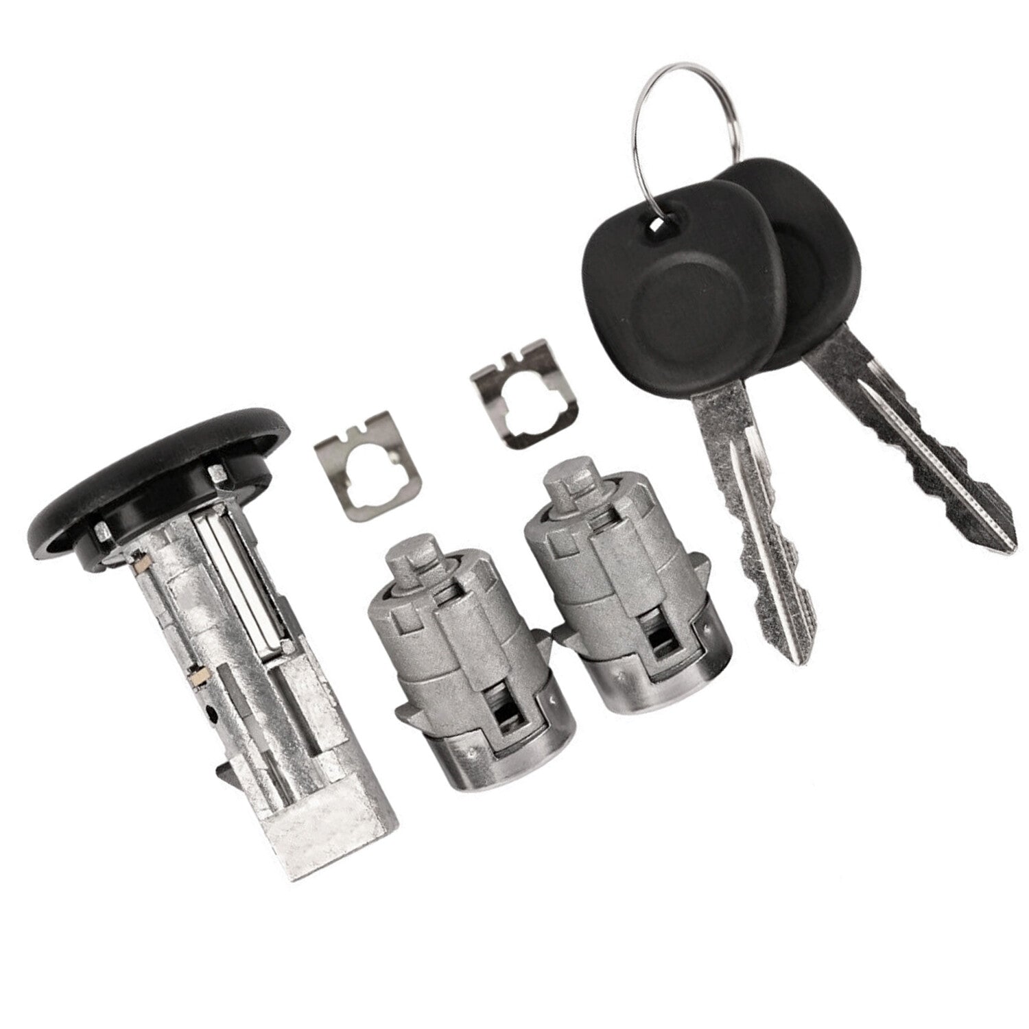 New Ignition Lock Cylinder Keys for CHEVROLET for GMC Silverado Tahoe W/CLIPS