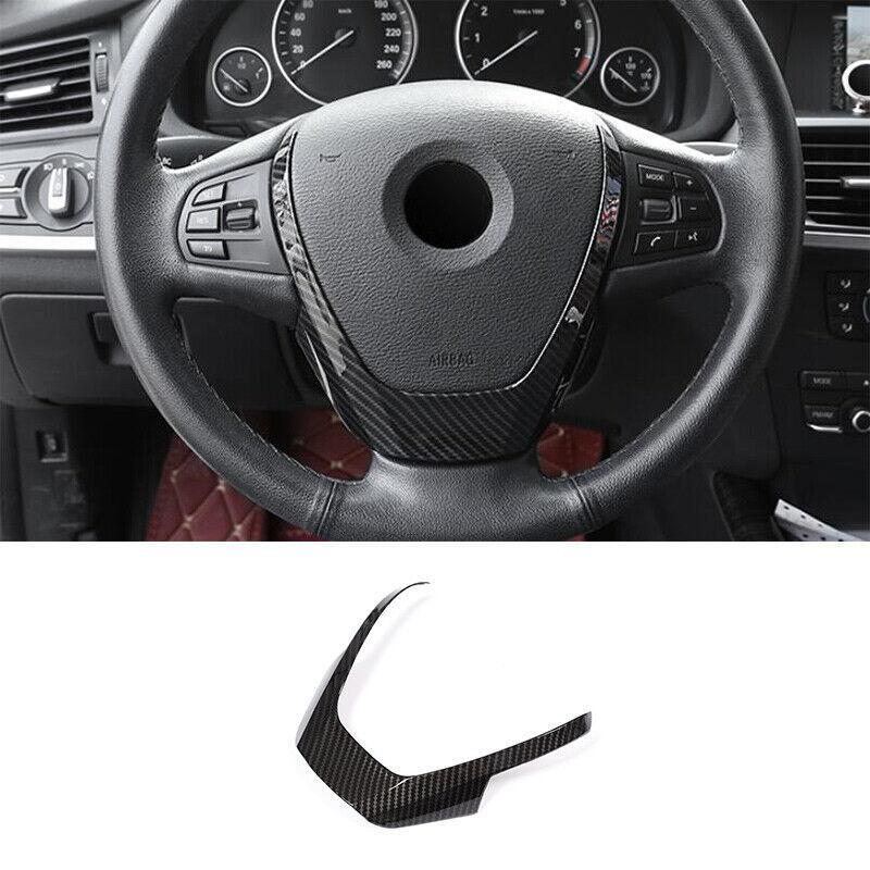 for BMW X3 F25 X4 F26 2011-2017 ABS Carbon Fiber Steering Wheel Sheet Cover Trim
