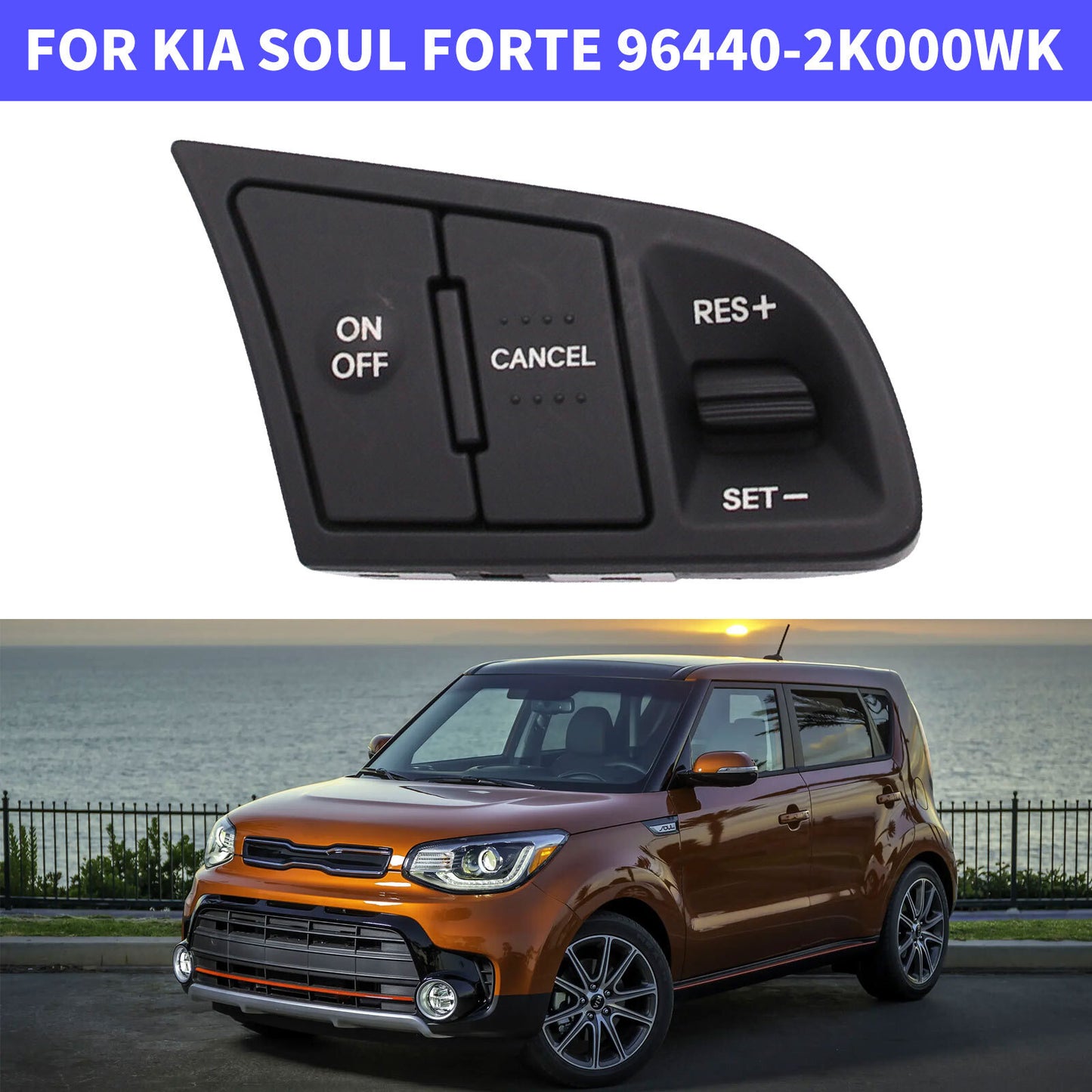 Steering Wheel Cruise Control Switch 96440-2K000WK Fit For Soul Forte for Kia New