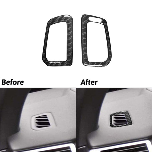 Carbon Fiber Dashboard Side Air Vent Cover Trim for Land Rover Discovery Sport