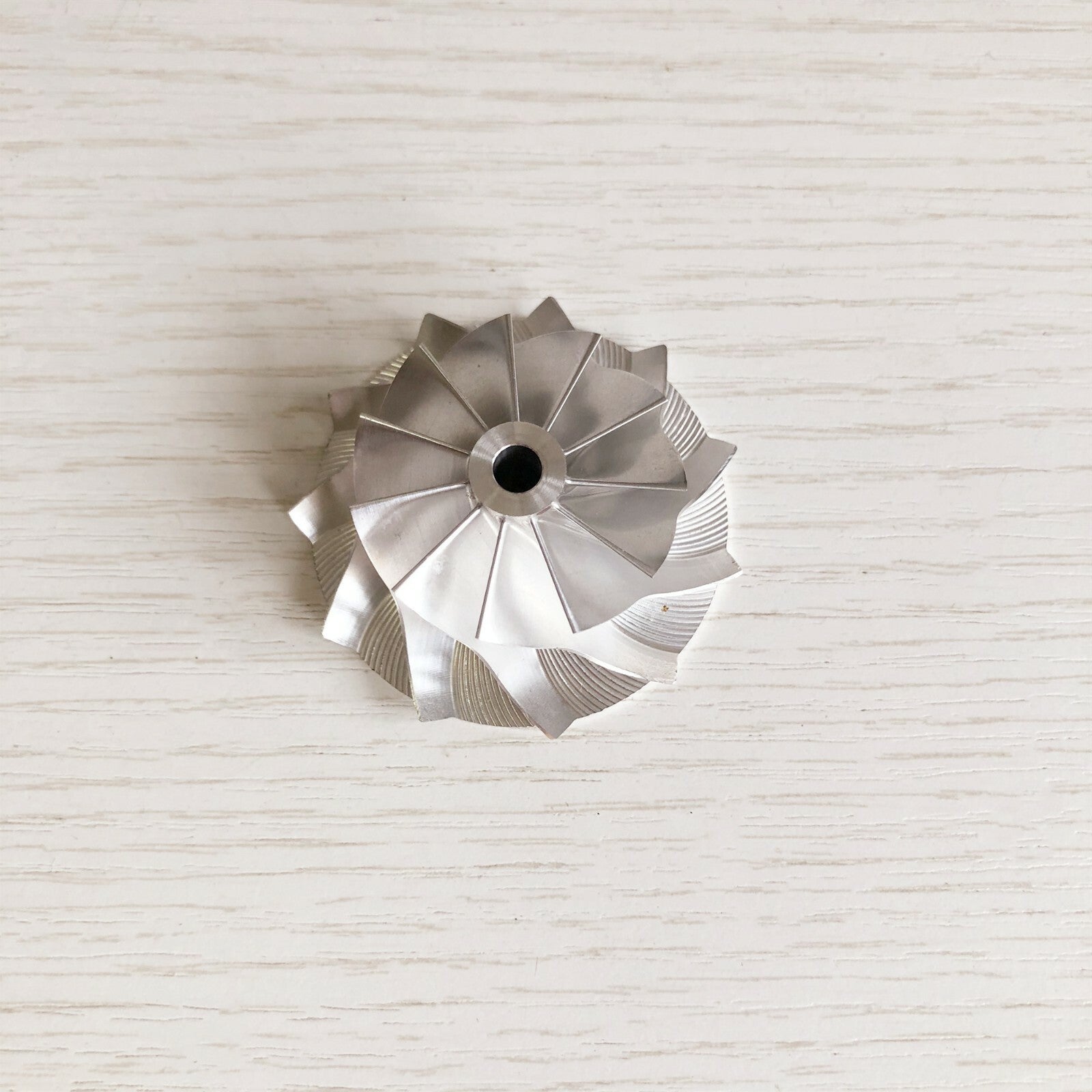 TD04 49171-41410 34.82/49.00mm 11+0 Blade Performance Steel Billet Compressor Wheel