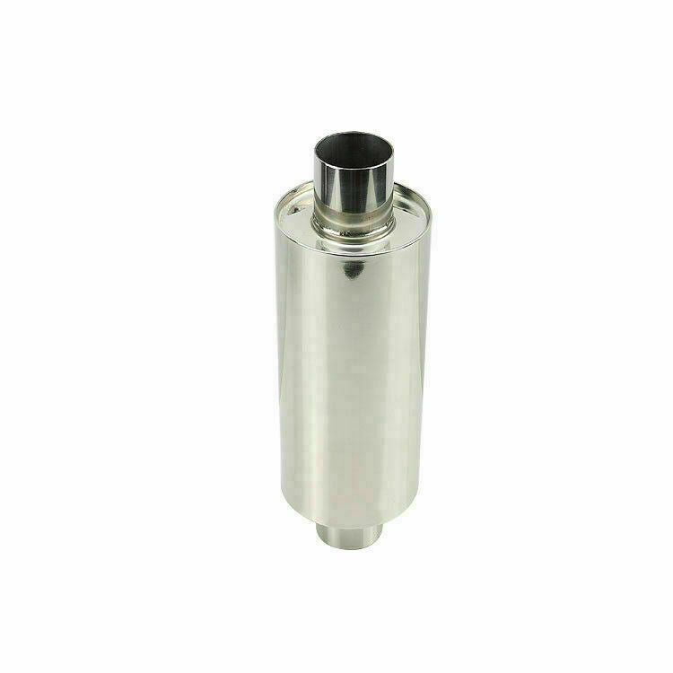 2 in/out 4.5 Body Muffler Tip Exhaust Resonator Silencer Straight Deep voice