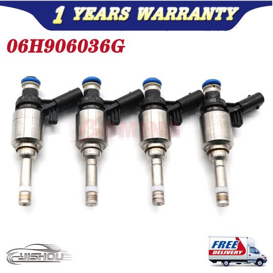4Pcs 06H906036G Fuel Injectors for Audi A3 for A4 for A5 Q5 for VW CC GTI for Tiguan 2.0L Turbo