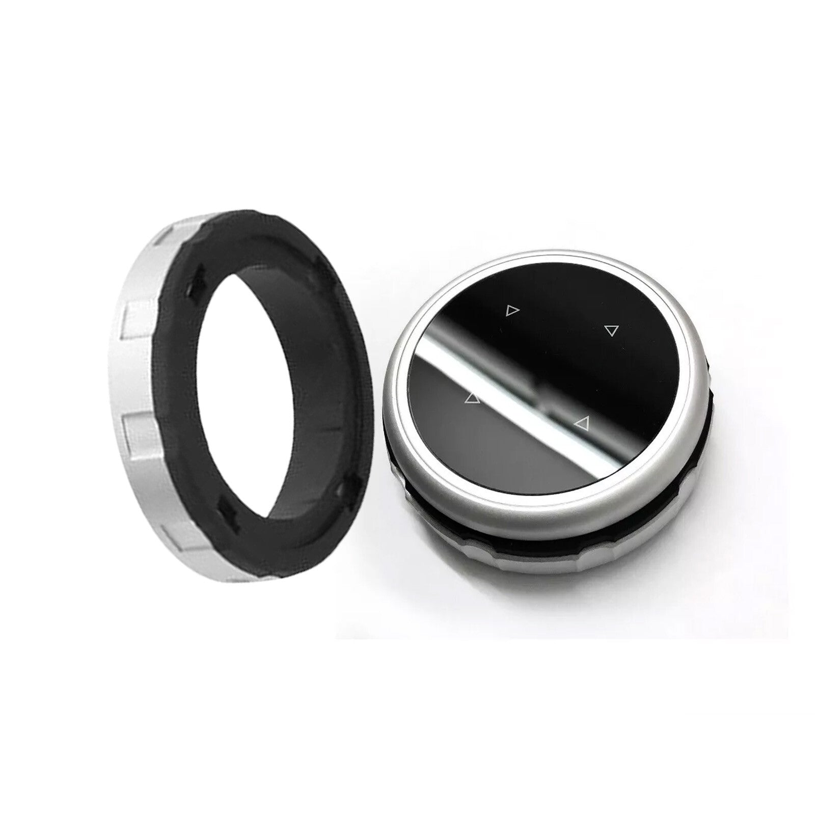 HD Glass Multimedia Knob Cover Trim for BMW 1 2 3 4 5 6 7 X3 X1 X4 X5 X6 F10 FeF