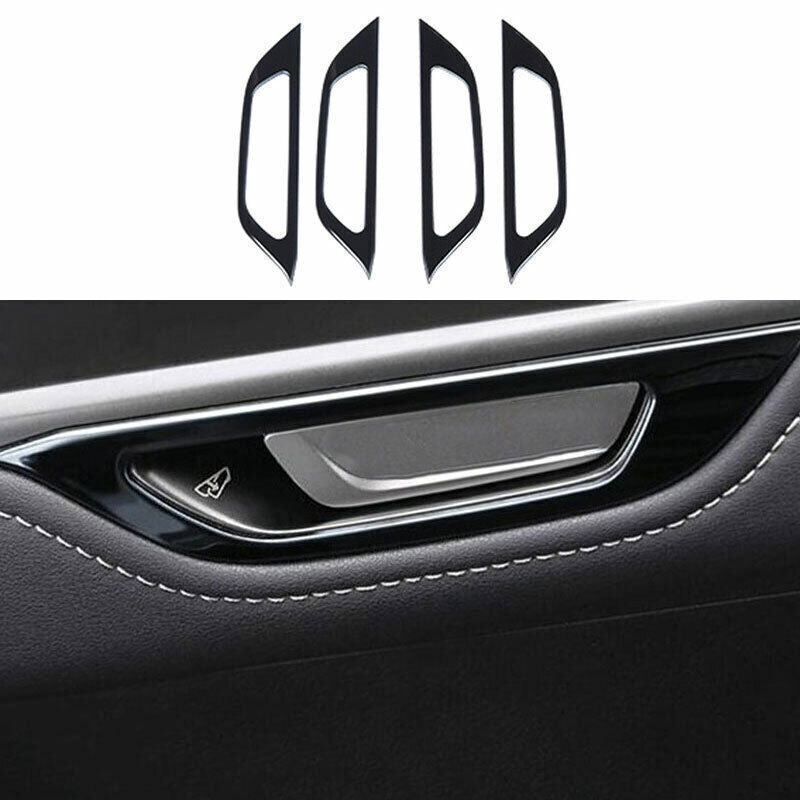 Black steel Inner Door Handle Frame Molding Trim for Lexus NX250 350h 2022-2024
