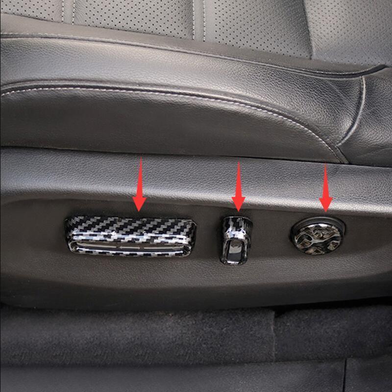 for Honda CR-V 2023-2024 Carbon Fiber for Seat Adjustment switch Button Cover Trim