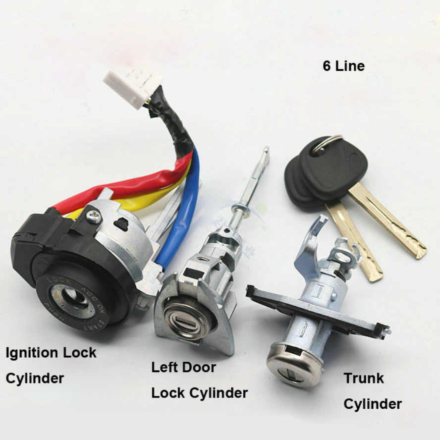 Car Full Lock Cylinder for Hyundai Sonata 9 Key Ignition Start BARREL 2014-2019