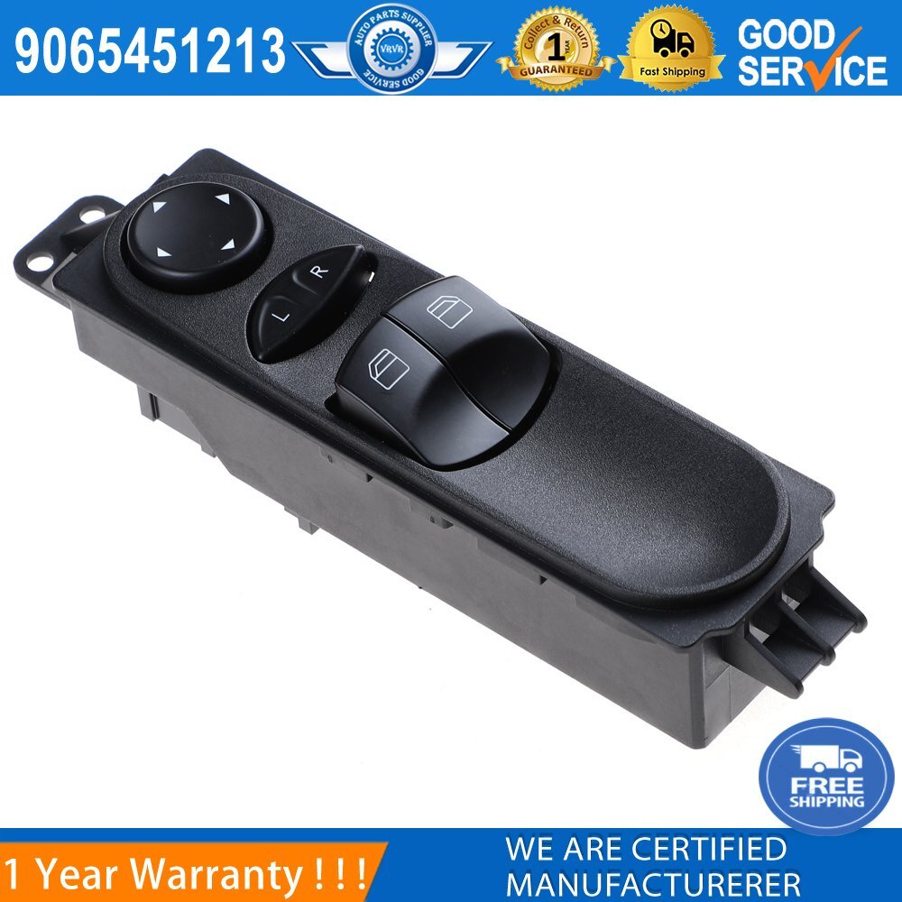 9065451213 Driver's window switch for Mercedes-Benz Sprinter 2500 3500 driver's side