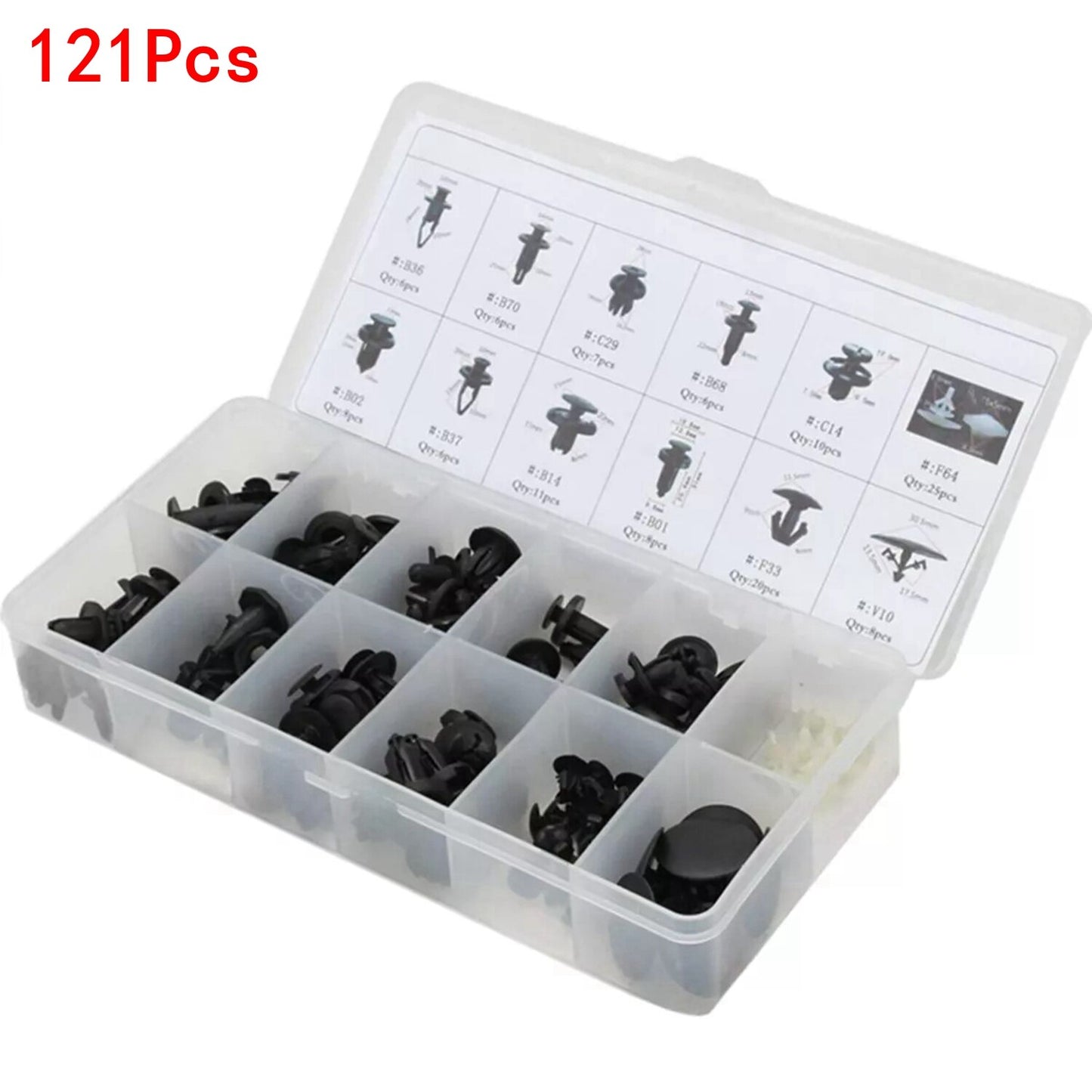 121 Fender Door Hood Bumper Trim Clip Body Retainer Assortment for Honda for Acura