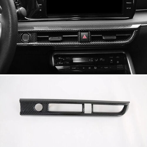 for Kia K5 2021-2023 Carbon Fiber Dashboard Central Air Outlet Vent Cover Trim